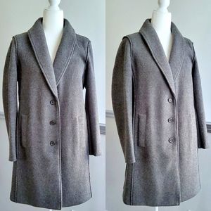 NWT J. Crew Women's wool gray topcoat size 8